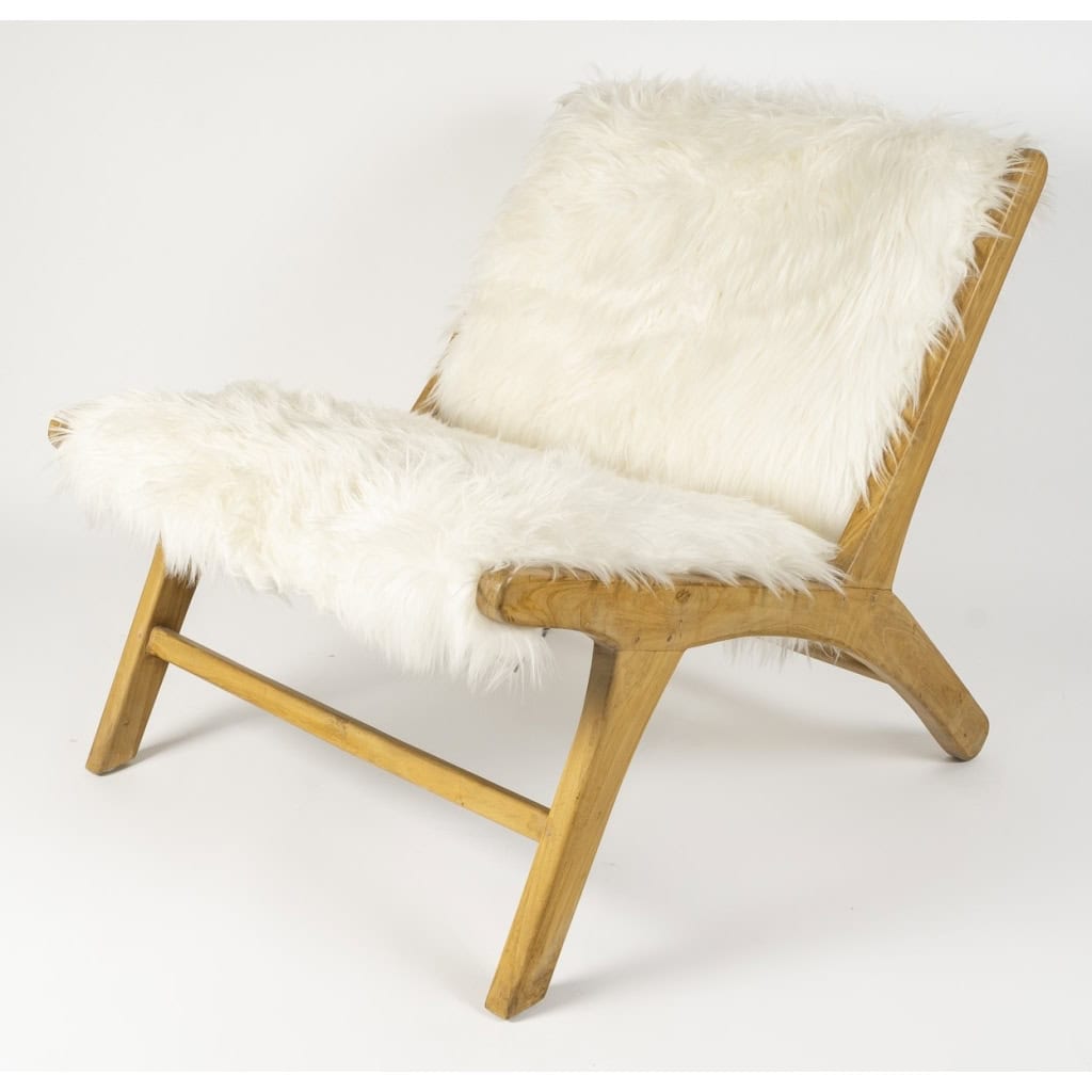 Pair of low chairs by Olivier de Schrijver | Biron Pair of low chairs by Olivier de Schrijver