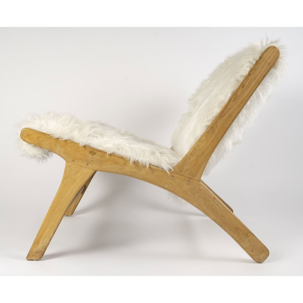 Pair of low chairs by Olivier de Schrijver | Biron Pair of low chairs by Olivier de Schrijver