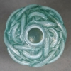 Vase « Oléron » verre opalescent patiné vert de René LALIQUE | Biron Vase "Oléron" verre opalescent patiné vert de René LALIQUE