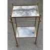 1950/70′ Desserte Roulante Maison Bagués Bronze Decor Bambou Avec Porte Serviette | Biron 1950/70′ Desserte Roulante Maison Bagués Bronze Decor Bambou Avec Porte Serviette