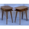 1950′ Paire De Chevets Chêne Design Forme Ovoide | Biron 1950′ Paire De Chevets Chêne Design Forme Ovoide