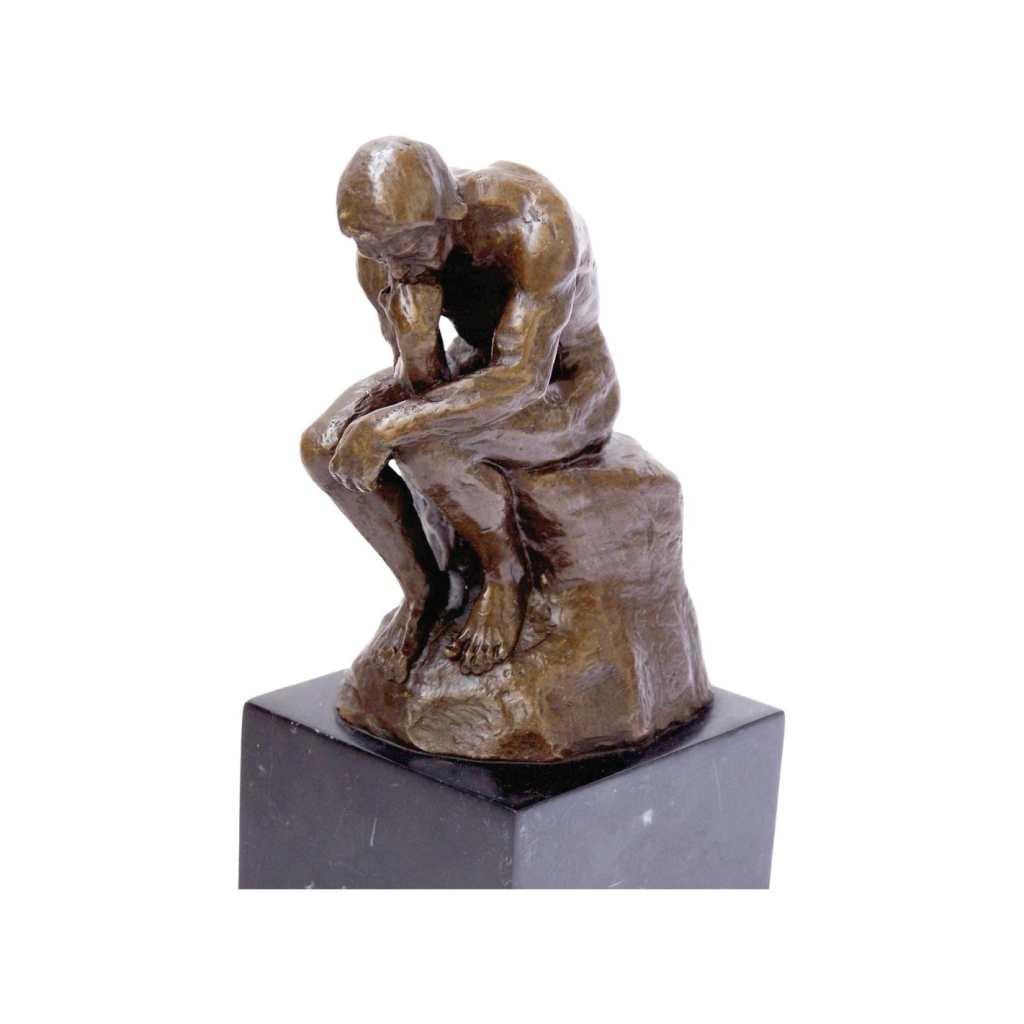 Sculpture en Bronze, Travail Contemporain, Le Penseur, Model d’Auguste Rodin, XXIème Siècle. | Biron ||||||