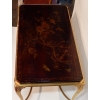 1940/50 Table Basse Plateau Laque de Chine Maison Baguès en Bronze Doré
