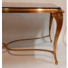 1940/50 Table Basse Plateau Laque de Chine Maison Baguès en Bronze Doré