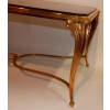1940/50 Table Basse Plateau Laque de Chine Maison Baguès en Bronze Doré