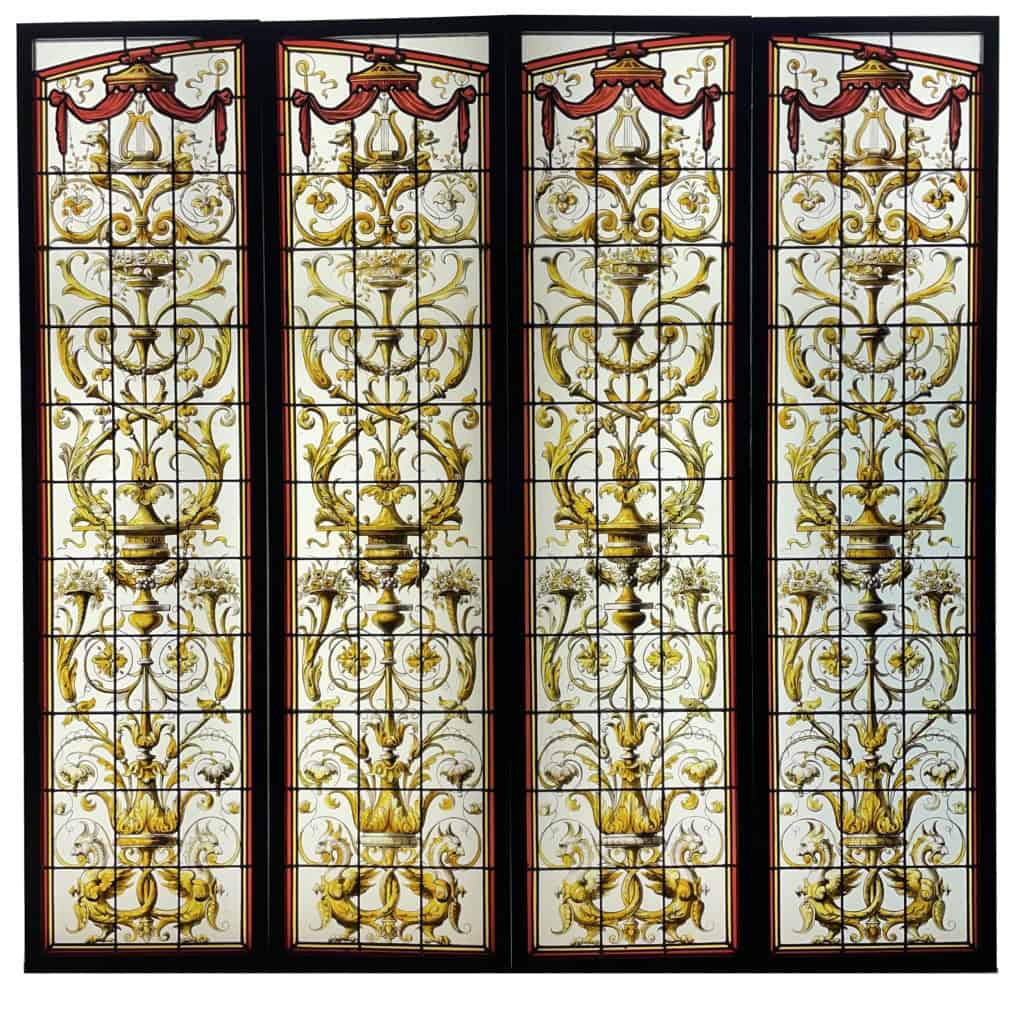 Vitraux Renaissance XIXe (170 x 184 cm) | Biron ||||||