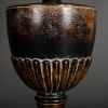 Paire de Lampes de Table Balustre en bois Noirci, XXème Siècle. | Biron Paire de Lampes de Table Balustre en bois Noirci, XXème Siècle.
