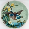 Glazed ceramic dish with polychrome decoration representing a mallard duck. Produced by the Sèvres factory, signed Emile Richard, Art Nouveau period, circa 1900. | Biron |||||||||||||