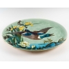 Glazed ceramic dish with polychrome decoration representing a mallard duck Produced by the Sèvres factory, signed Emile Richard, Art Nouveau period, circa 1900. | Biron Glazed ceramic dish with polychrome decoration representing a mallard duck Produced by the Sèvres factory, signed Emile Richard, Art Nouveau period, circa 1900.