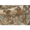 Plat japonais Satsuma, Scènes de guerriers époque Meiji | Biron Plat japonais Satsuma, Scènes de guerriers époque Meiji