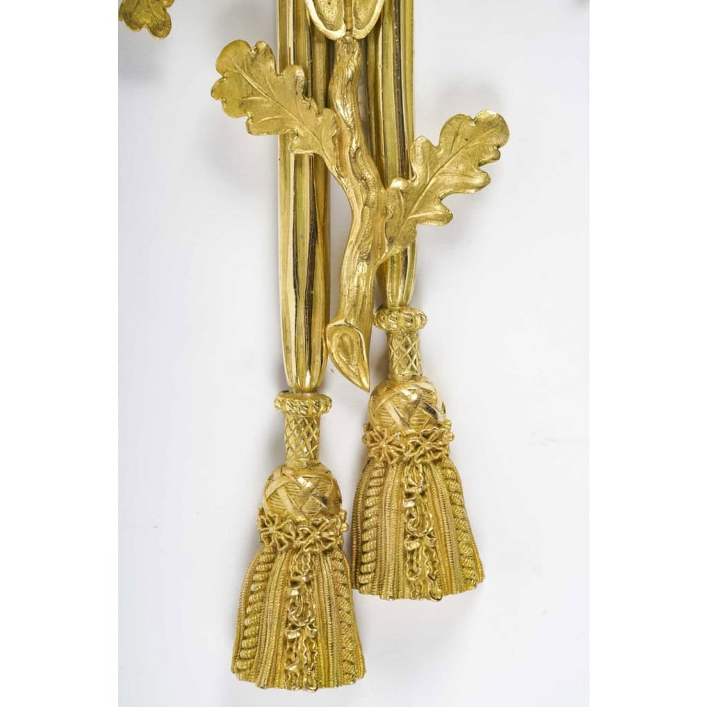 Paire d’appliques de style Louis XVI. | Biron Paire d'appliques de style Louis XVI.