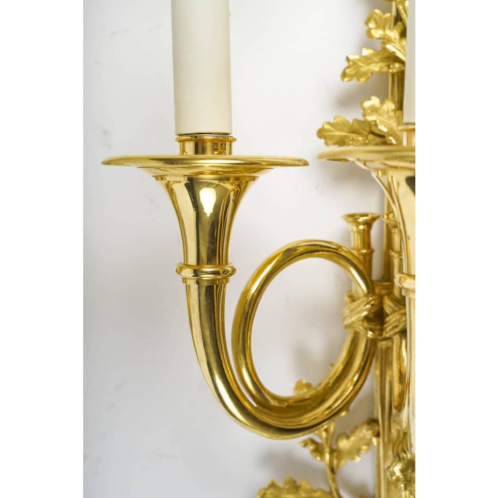 Paire d’appliques de style Louis XVI. | Biron Paire d'appliques de style Louis XVI.