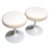 knoll -E Saarinen « Tulip » Paire de Tabourets | Biron |||||