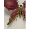 1970’ Applique Papillon en Bronze ou Laiton, Duval Brasseur Ou Isabelle Faure, 4 Ampoules, Ailes d’Agate | Biron 1970’ Applique Papillon en Bronze ou Laiton, Duval Brasseur Ou Isabelle Faure, 4 Ampoules, Ailes d’Agate