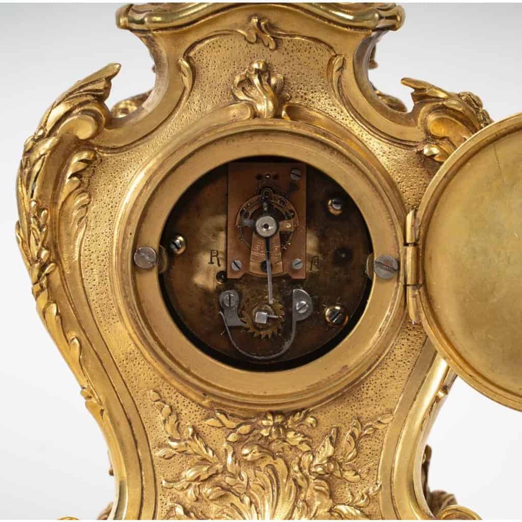 Pendulette Rocaille, attribuée à François Linke (1855-1946) et Léon Messagé (1842-1901) | Biron Pendulette Rocaille, attribuée à François Linke (1855-1946) et Léon Messagé (1842-1901)