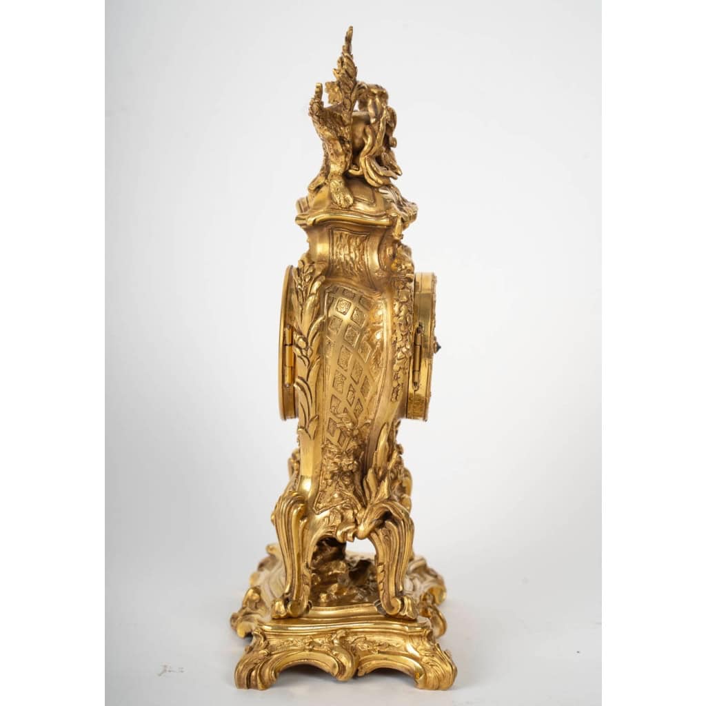 Pendulette Rocaille, attribuée à François Linke (1855-1946) et Léon Messagé (1842-1901) | Biron Pendulette Rocaille, attribuée à François Linke (1855-1946) et Léon Messagé (1842-1901)