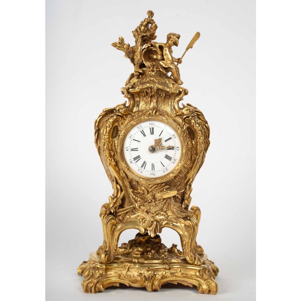 Pendulette Rocaille, attribuée à François Linke (1855-1946) et Léon Messagé (1842-1901) | Biron Pendulette Rocaille, attribuée à François Linke (1855-1946) et Léon Messagé (1842-1901)