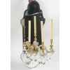 Paire d’appliques en miroir et fer doré et papilles de verre, 1950-1960 | Biron Paire d’appliques en miroir et fer doré et papilles de verre, 1950-1960