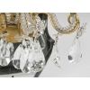 Paire d’appliques en miroir et fer doré et papilles de verre, 1950-1960 | Biron Paire d’appliques en miroir et fer doré et papilles de verre, 1950-1960