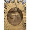 1970′ Miroir Soleil Ovale , Résine Dorée | Biron 1970′ Miroir Soleil Ovale , Résine Dorée