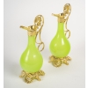 Une paire d’aiguières en opaline et bronze doré époque Napoleon III | Biron Une paire d'aiguières en opaline et bronze doré époque Napoleon III