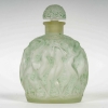 Flacon « Calendal » verre blanc patiné vert de René LALIQUE | Biron ||||||