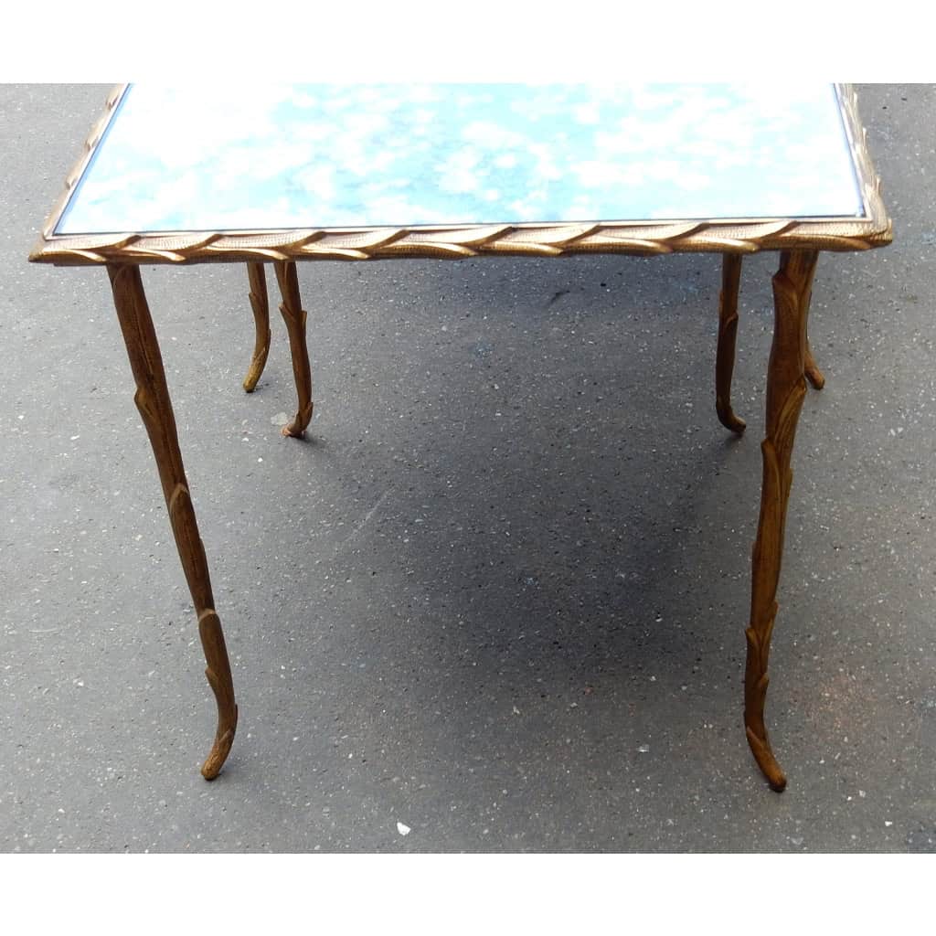 1950/70 Série de 3 Tables Gigognes Modèle Palmier Maison Charles