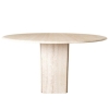 1970 Table ronde en travertin Modèle Dolmen de Roche Bobois | Biron 1970 Table ronde en travertin Modèle Dolmen de Roche Bobois