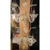 1950/70′ Paire d’Appliques à 2 Bras de Lumière en Cristal de Murano Avec Paillons d’Or | Biron |||||||||