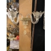 1950/70′ Paire d’Appliques à 2 Bras de Lumière en Cristal de Murano Avec Paillons d’Or | Biron 1950/70′ Paire d’Appliques à 2 Bras de Lumière en Cristal de Murano Avec Paillons d’Or