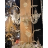 1950/70′ Paire d’Appliques à 2 Bras de Lumière en Cristal de Murano Avec Paillons d’Or | Biron 1950/70′ Paire d’Appliques à 2 Bras de Lumière en Cristal de Murano Avec Paillons d’Or