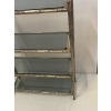 1970′ Étagère En Metal Nickelé à 4 Niveaux Style Maison Baguès Décor Bambou Plateaux Verres Fumés | Biron 1970′ Étagère En Metal Nickelé à 4 Niveaux Style Maison Baguès Décor Bambou Plateaux Verres Fumés