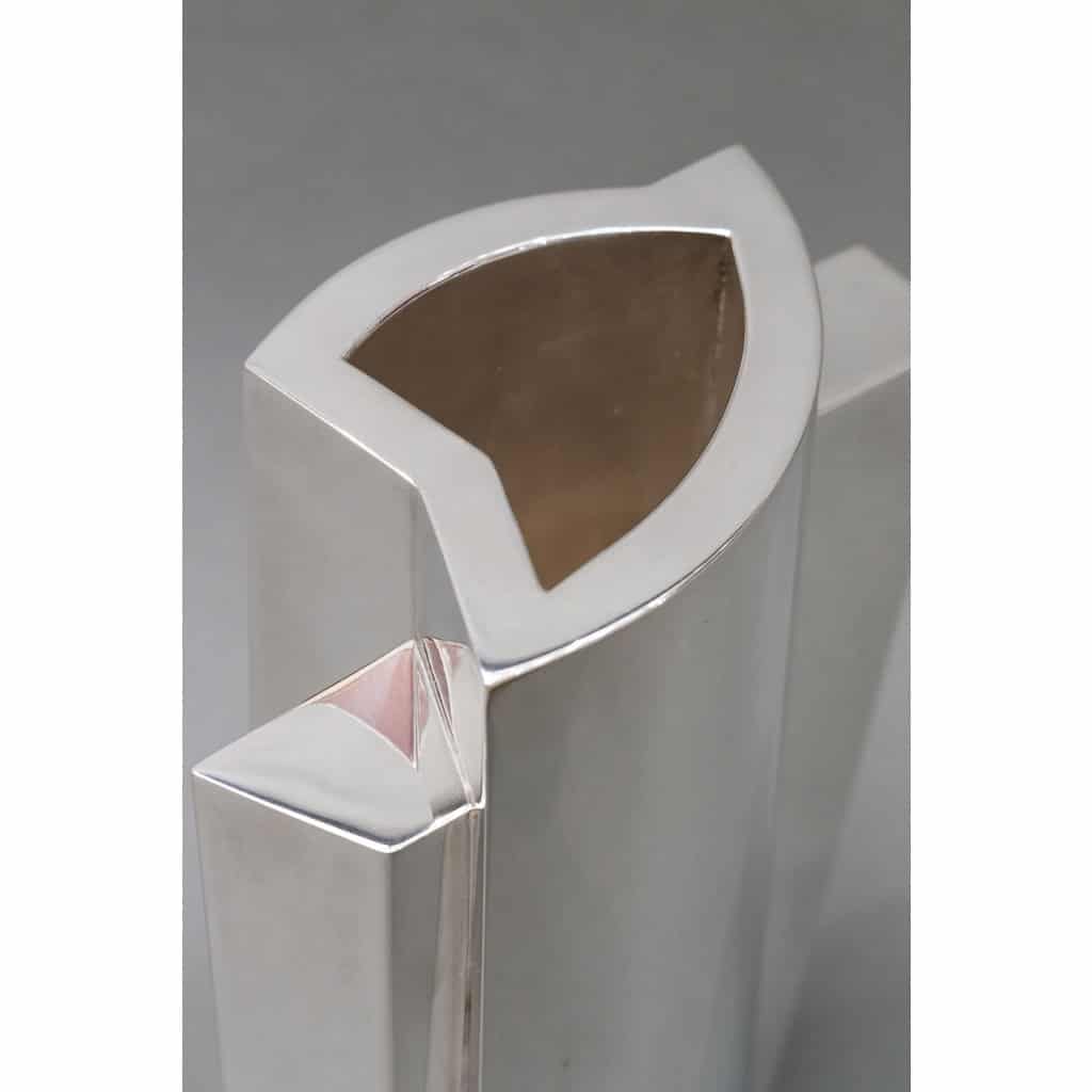 Orfèvre GARRIDO – Vase Constructiviste en Argent – Circa 2004 | Biron Orfèvre Garrido - Vase Constructiviste En Argent - Circa 2004
