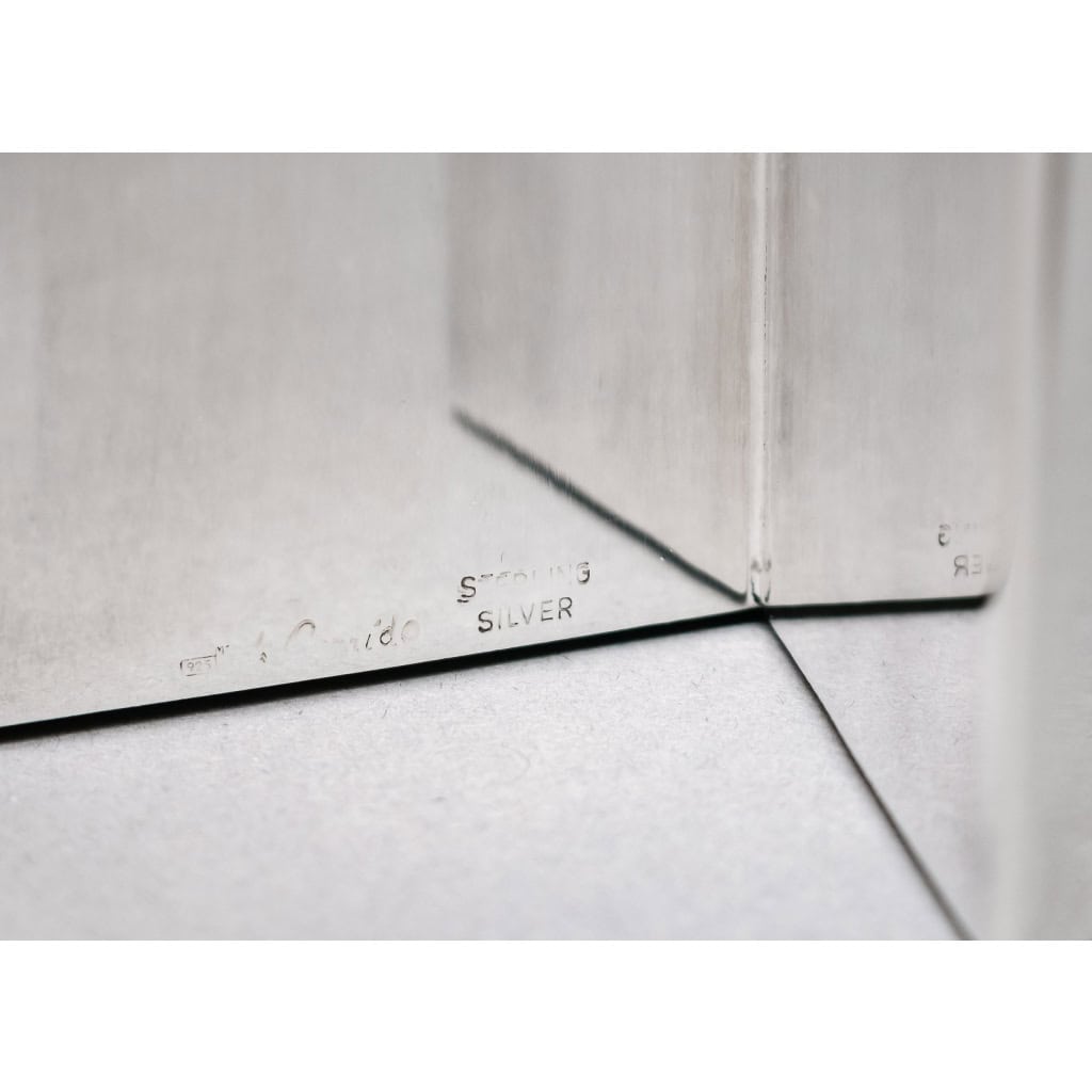 Orfèvre GARRIDO – Vase Constructiviste en Argent – Circa 2004 | Biron Orfèvre Garrido - Vase Constructiviste En Argent - Circa 2004