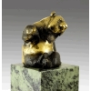 Sculpture en bronze doré et patinée représentant un Panda, XXème siècle. | Biron Sculpture en bronze doré et patinée représentant un Panda, XXème siècle.
