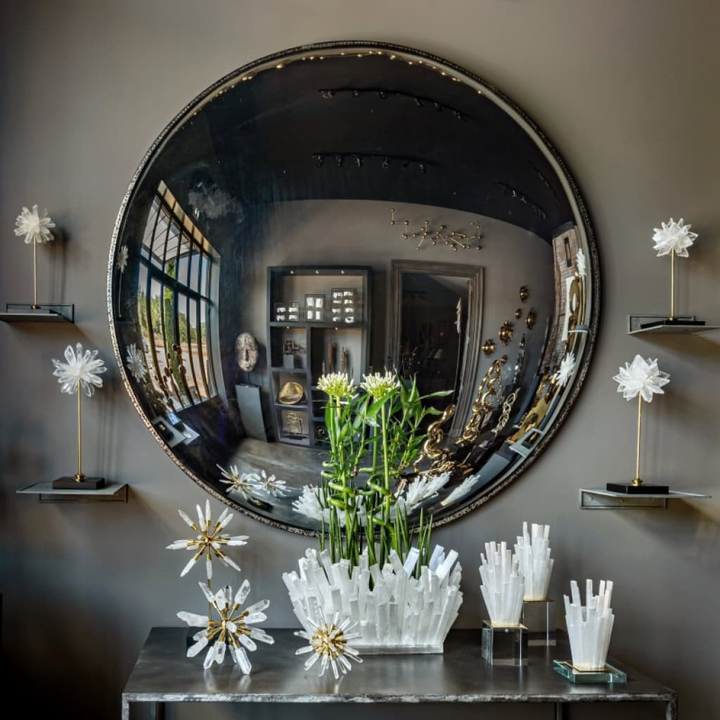 Miroir Sorcière, Grande Taille, Miroir et Métal, XXIème Siècle. | Biron Miroir Sorcière, Grande Taille, Miroir et Métal, XXIème Siècle.