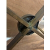 1950/70′ Paire De Tables Basses Rondes En Bronze Patiné Style L XVI
