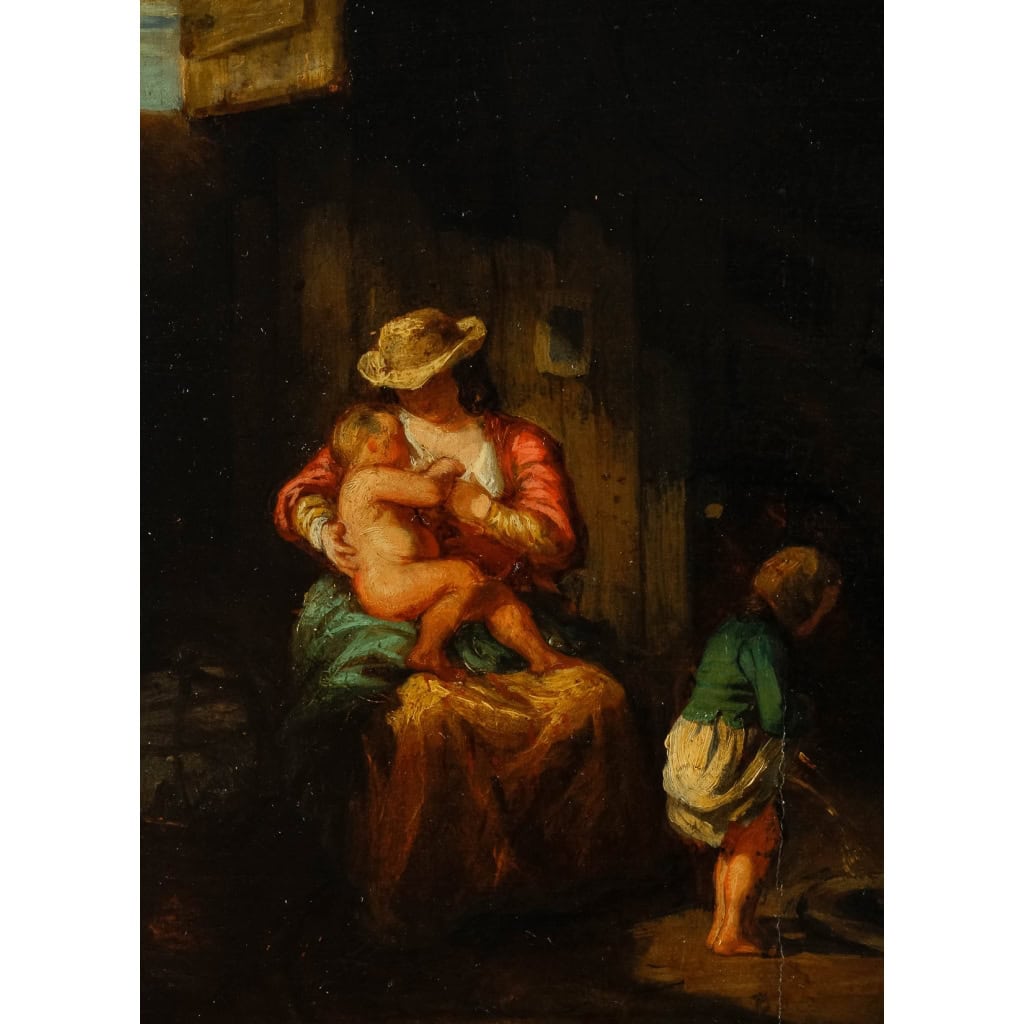Huile sur panneau