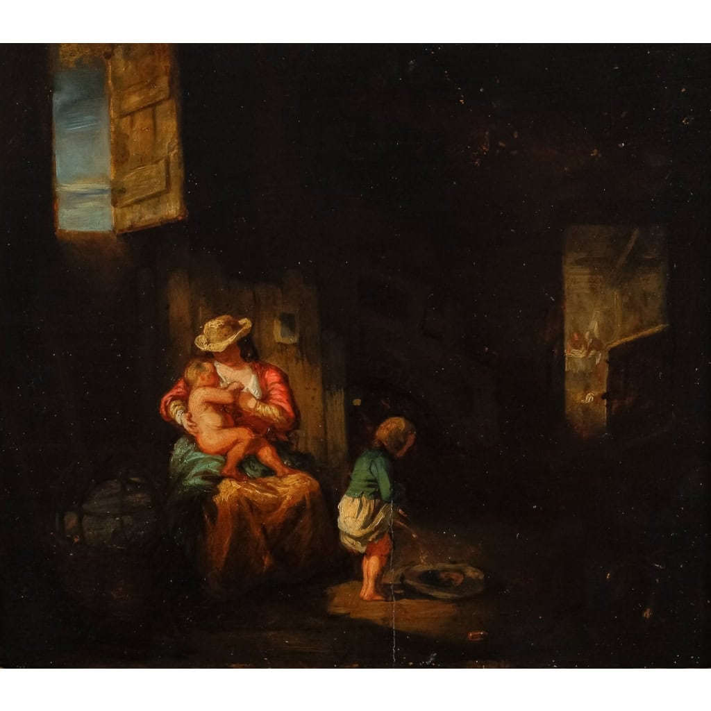Huile sur panneau