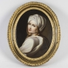 Miniature peinte sur porcelaine d’après Guido Reni : Portrait de Béatrice Cenci, travail français du XIXe siècle | Biron ||||||||
