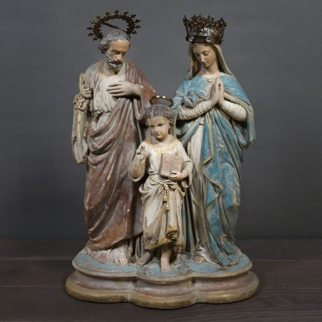 Sculpture Religieuse en Plâtre, XXème Siècle. | Biron ||||||