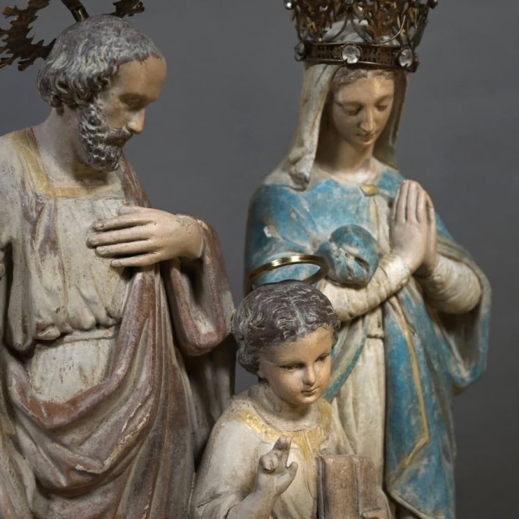 Sculpture Religieuse en Plâtre, XXème Siècle. | Biron Sculpture Religieuse en Plâtre, XXème Siècle.