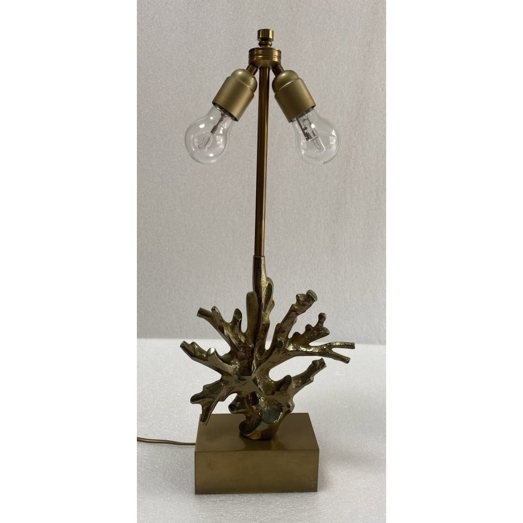 1970′ Lampe En Bronze Signée Charles Modéle Corail | Biron 1970′ Lampe En Bronze Signée Charles Modéle Corail