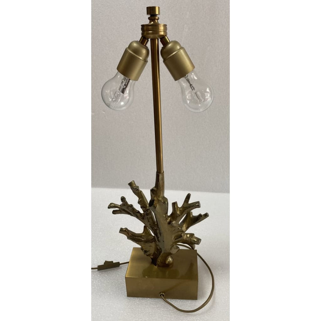 1970′ Lampe En Bronze Signée Charles Modéle Corail | Biron 1970′ Lampe En Bronze Signée Charles Modéle Corail