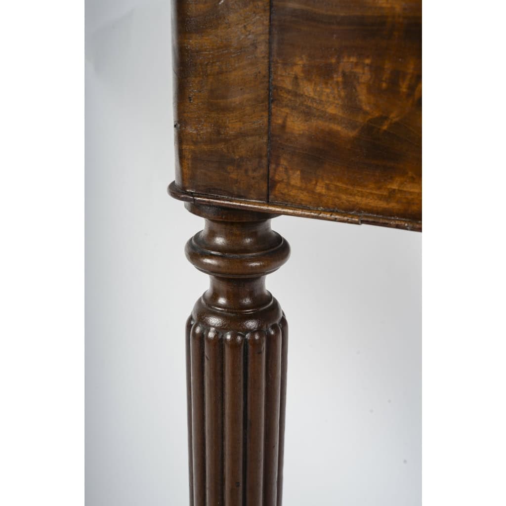 Console d’époque Louis Philippe en acajou et dessus de marbre, XIXème siècle | Biron Console d’époque Louis Philippe en acajou et dessus de marbre, XIXème siècle