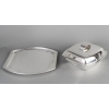 CHRISTOFLE – SOUPIERE MODERNISTE SUR SON PLATEAU EN ARGENT MASSIF ART DECO | Biron CHRISTOFLE - SOUPIERE MODERNISTE SUR SON PLATEAU EN ARGENT MASSIF ART DECO