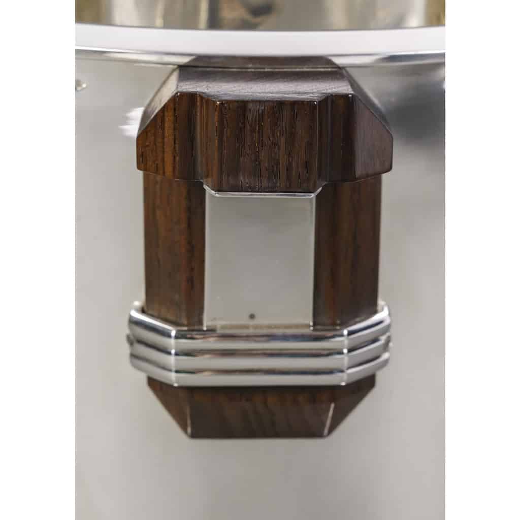 PUIFORCAT – Seau à Champagne « Bayonne » en argent massif ART DECO | Biron PUIFORCAT – Seau à Champagne "Bayonne"en argent massif ART DECO