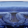 Coupe « Anges » verre bleu saphir de René LALIQUE | Biron Coupe "Anges" verre bleu saphir de René LALIQUE