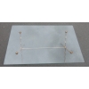 1950/70 Table Basse en Bronze Doré Maison Baguès Modèle Bambou, Entretoise, Plateau en Verre Vissé