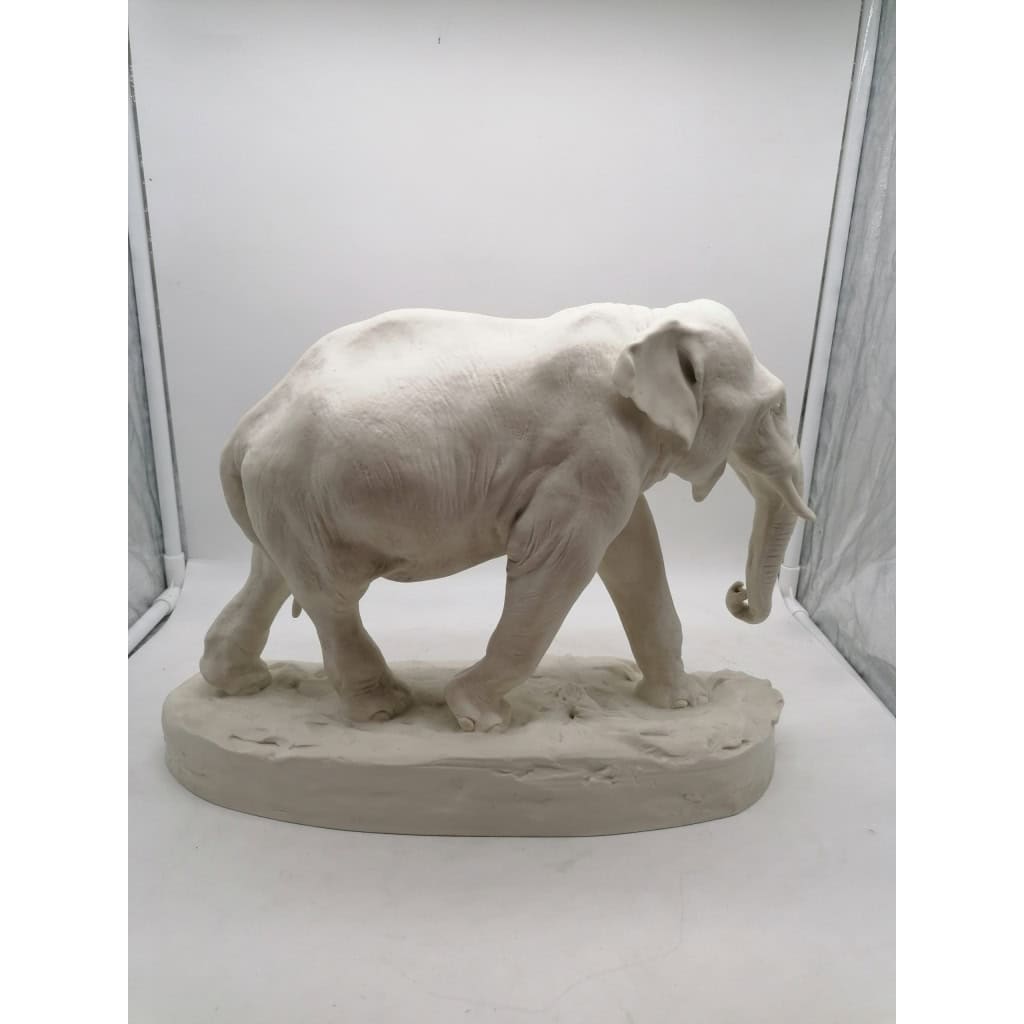 Biscuit l’élephant et la petite souris – Sèvres XXème | Biron ||